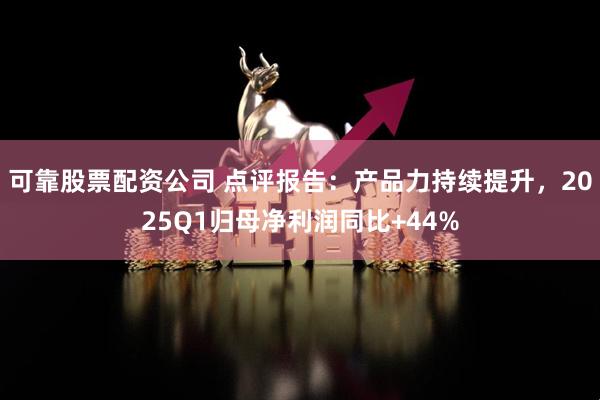 可靠股票配资公司 点评报告：产品力持续提升，2025Q1归母净利润同比+44%